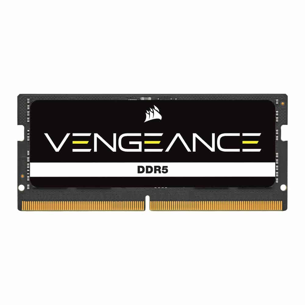 (image for) Corsair Vengeance Black 32GB 5200MHz DDR5 SODIMM Memory - CMSX32GX5M1A5600C48